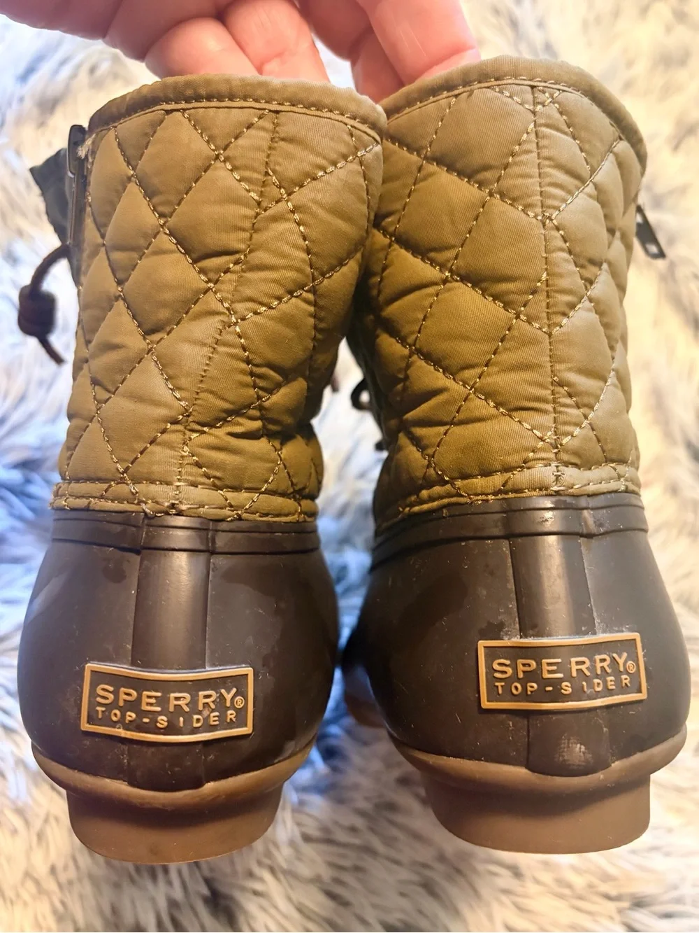 Sperry Saltwater Lace Up Quilted Duck Boots